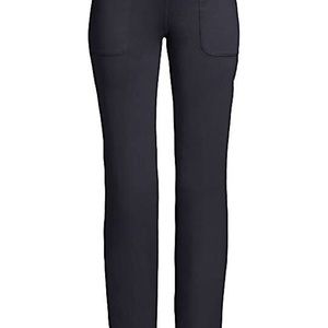 Black Land’s End 5-pocket straight leg mid rise active pants XL (18)